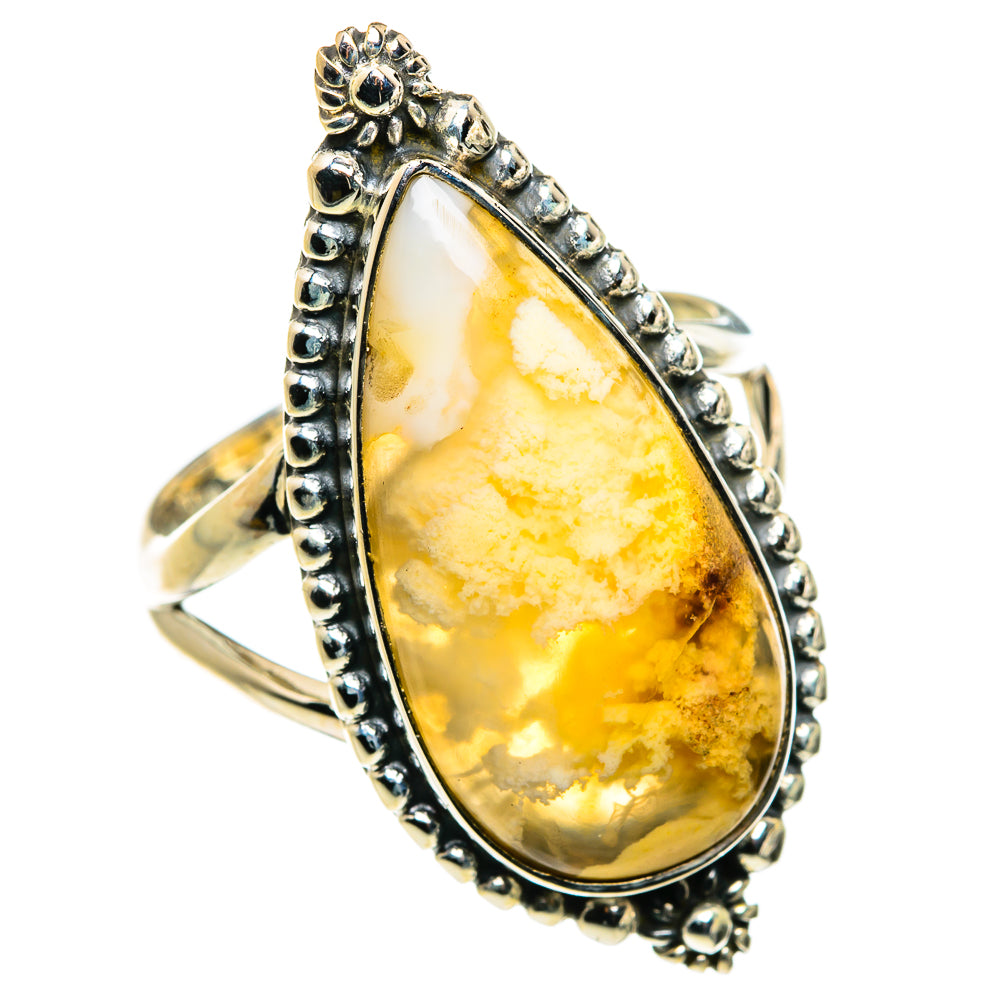 Plume Agate Rings handcrafted by Ana Silver Co - RING79923