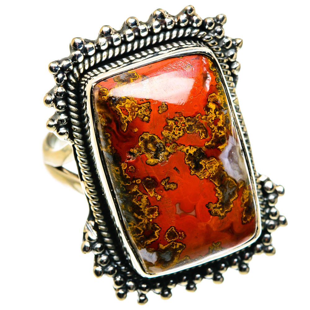 Moroccan Agate Rings handcrafted by Ana Silver Co - RING79939