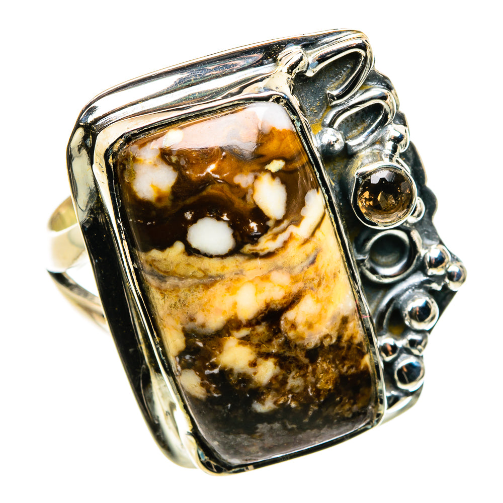 Peanut Wood Jasper Rings handcrafted by Ana Silver Co - RING79940