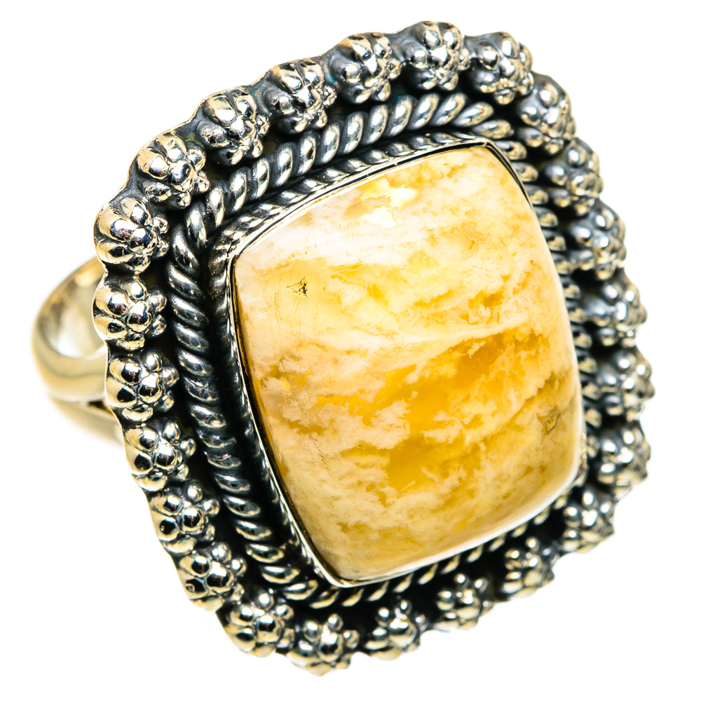 Plume Agate Rings handcrafted by Ana Silver Co - RING79944