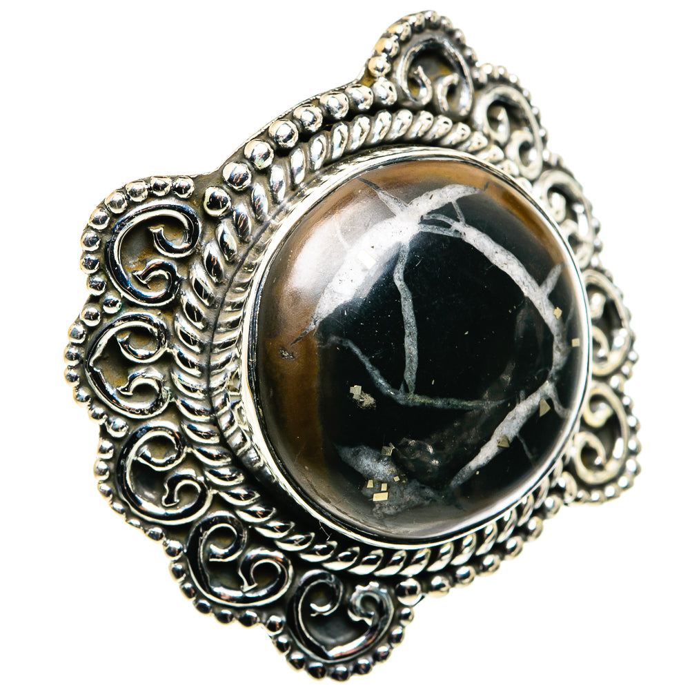 Septarian Geode Rings handcrafted by Ana Silver Co - RING79952 - Photo 2