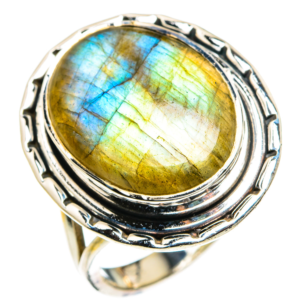 Labradorite Rings handcrafted by Ana Silver Co - RING79957