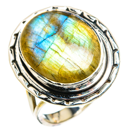 Labradorite Rings handcrafted by Ana Silver Co - RING79957