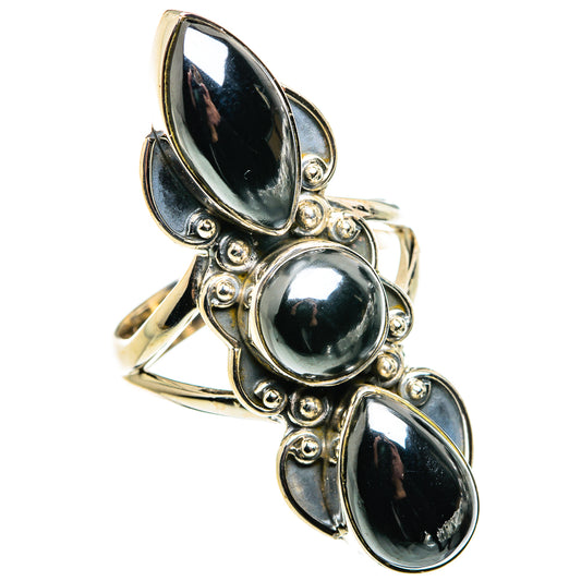 Hematite Rings handcrafted by Ana Silver Co - RING79960