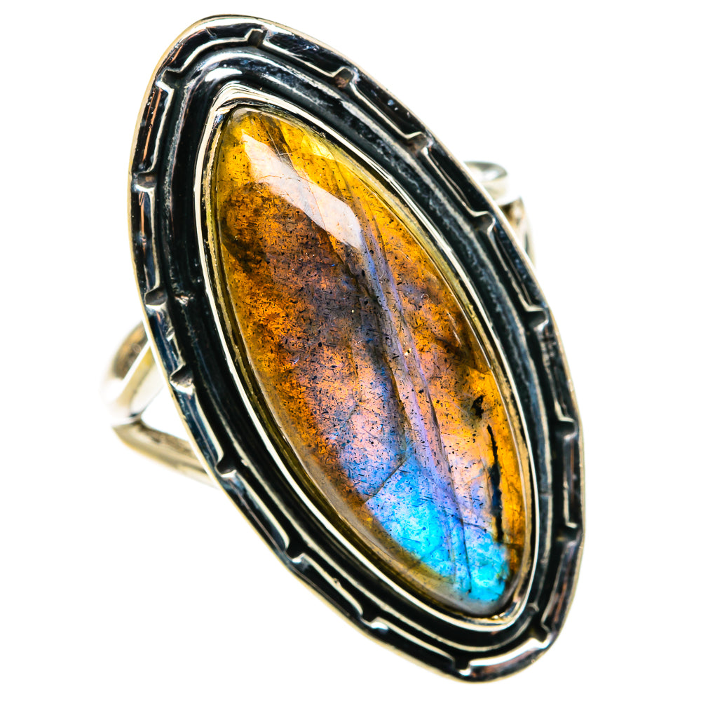 Labradorite Rings handcrafted by Ana Silver Co - RING79962