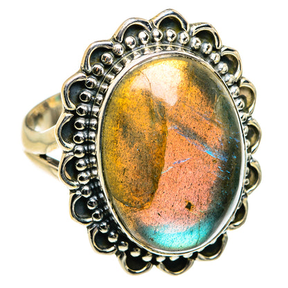 Labradorite Rings handcrafted by Ana Silver Co - RING79976