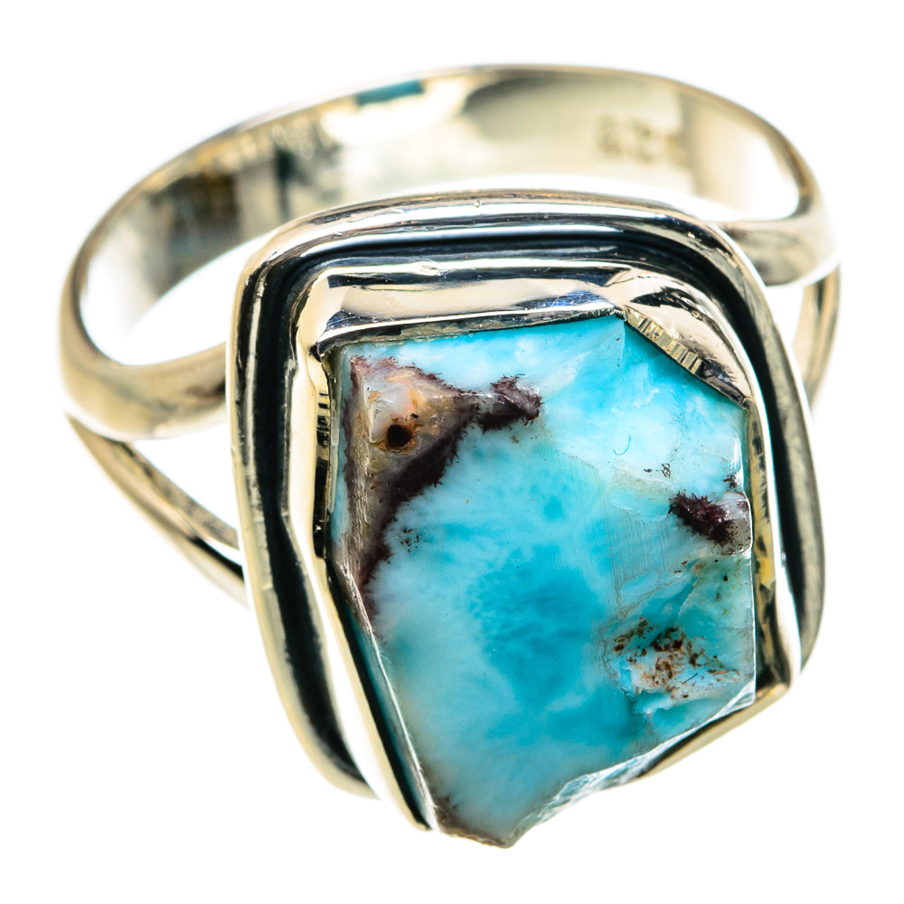 Larimar Rings handcrafted by Ana Silver Co - RING79979