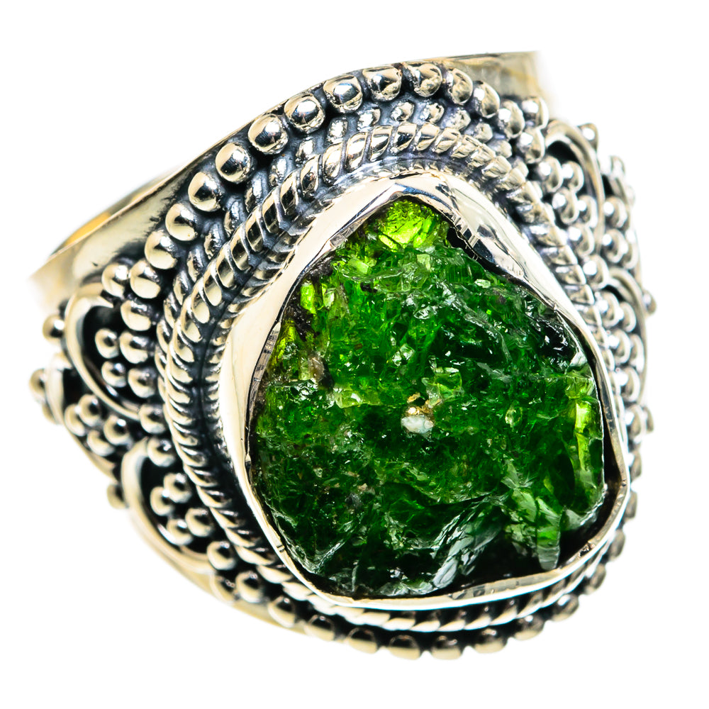 Chrome Diopside Rings handcrafted by Ana Silver Co - RING79982