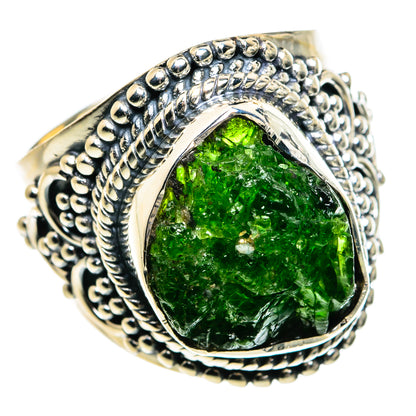Chrome Diopside Rings handcrafted by Ana Silver Co - RING79982
