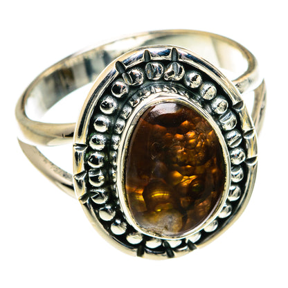 Mexican Fire Agate Rings handcrafted by Ana Silver Co - RING79985