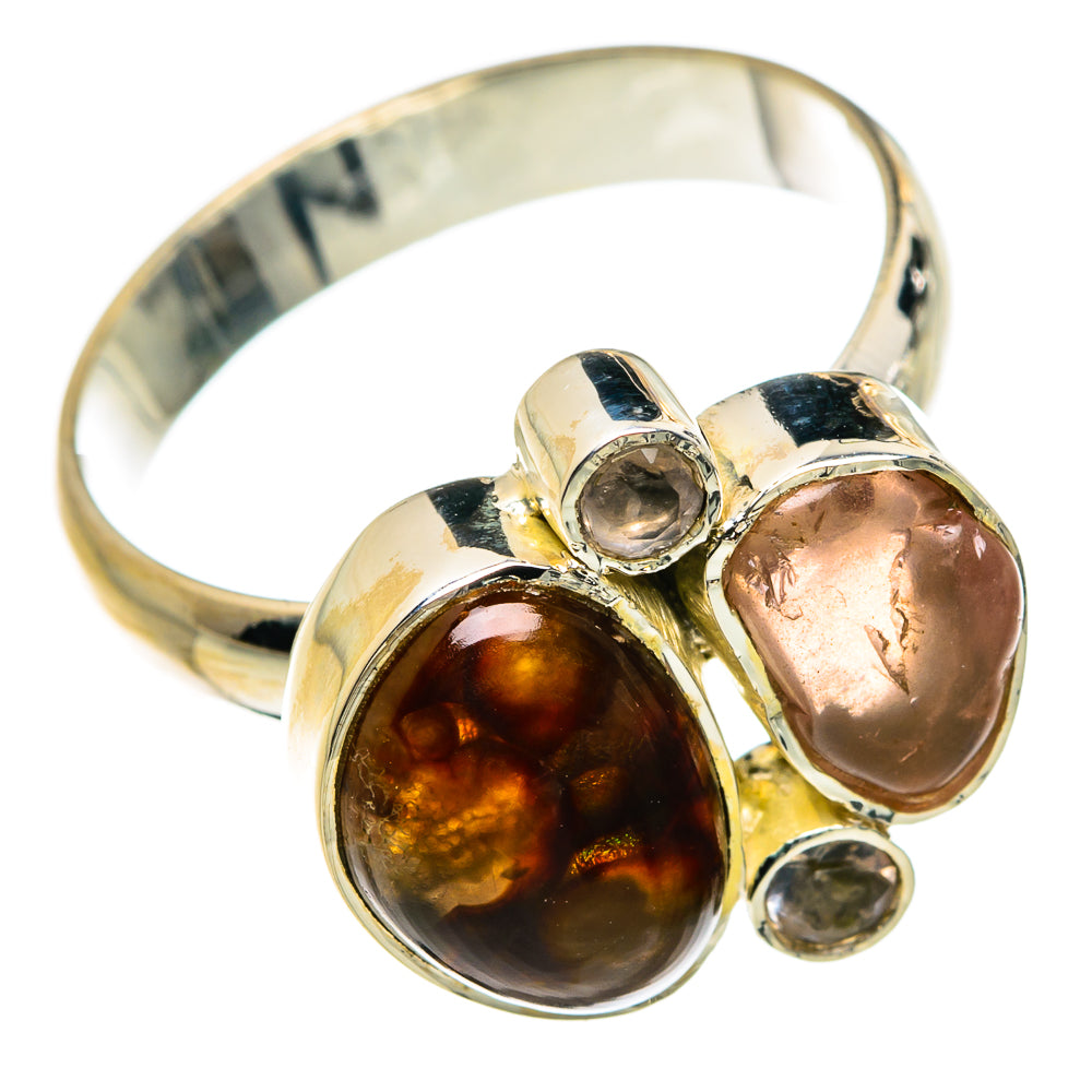Mexican Fire Agate Rings handcrafted by Ana Silver Co - RING79987