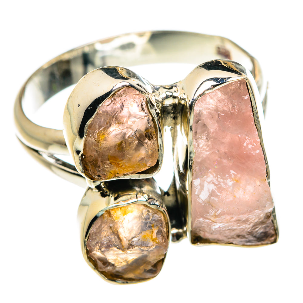 Rose Quartz Rings handcrafted by Ana Silver Co - RING79991