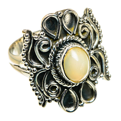 Ethiopian Opal Rings handcrafted by Ana Silver Co - RING80006 - Photo 2