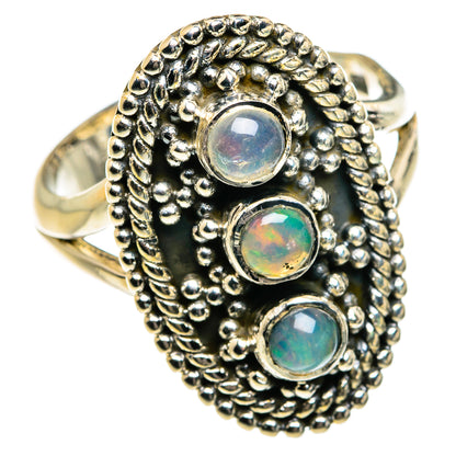 Ethiopian Opal Rings handcrafted by Ana Silver Co - RING80007