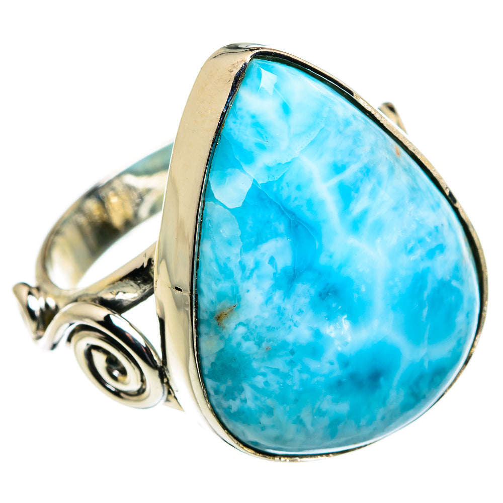 Larimar Rings handcrafted by Ana Silver Co - RING80010