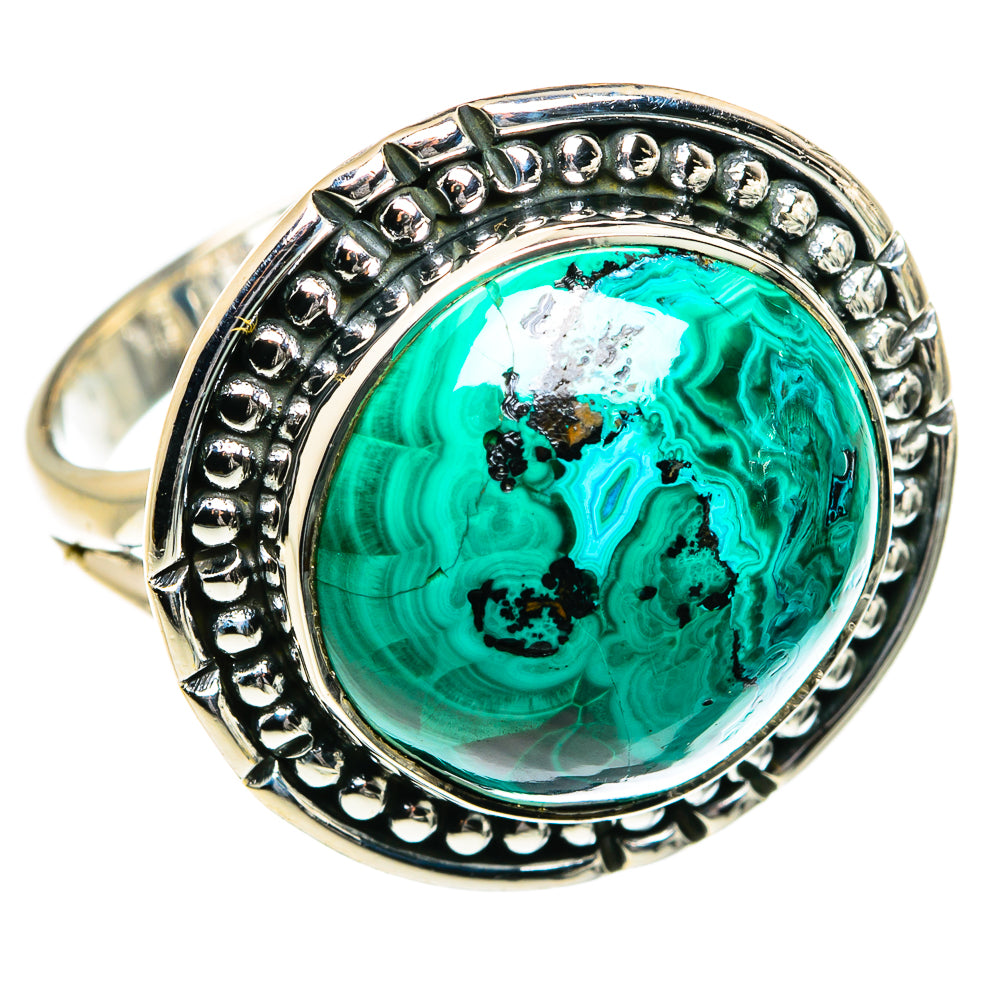 Chrysocolla Rings handcrafted by Ana Silver Co - RING80017