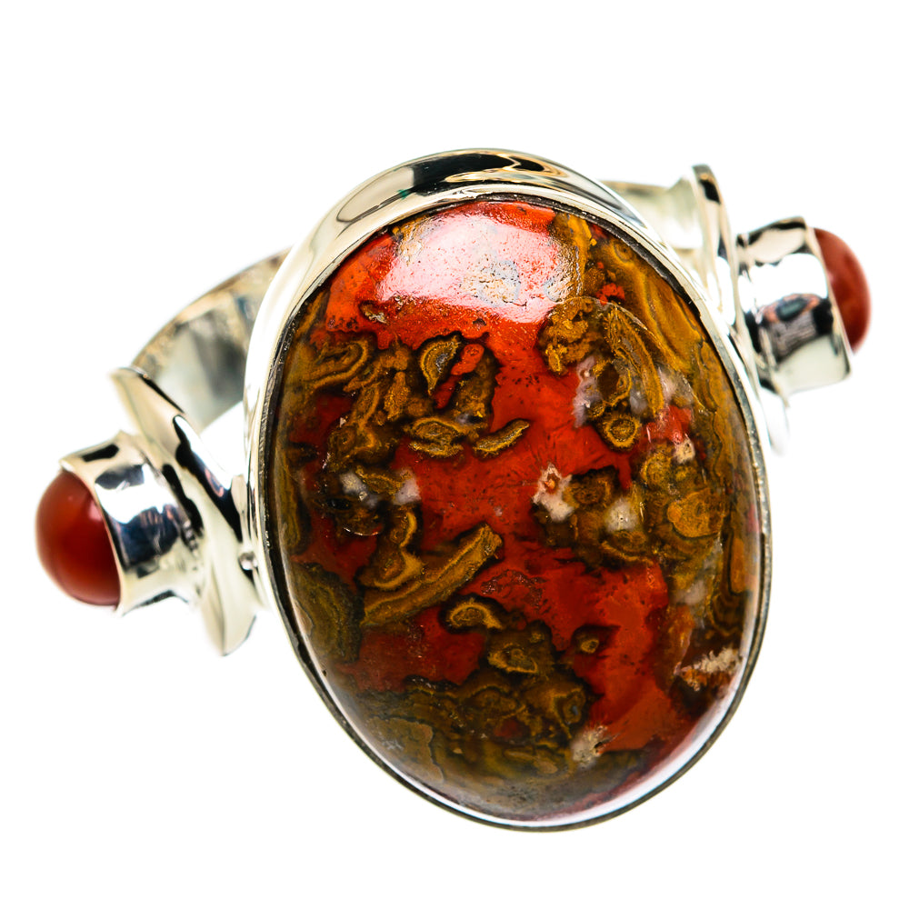 Moroccan Agate Rings handcrafted by Ana Silver Co - RING80020