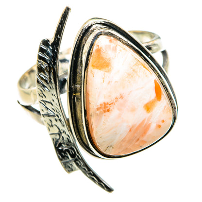 Scolecite Rings handcrafted by Ana Silver Co - RING80024