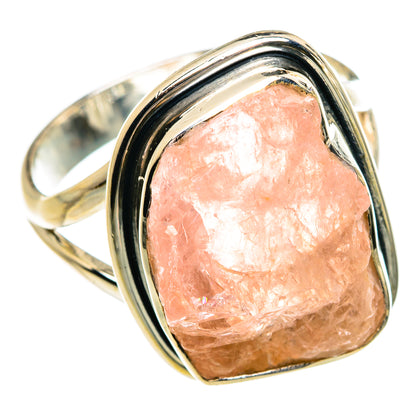 Rose Quartz Rings handcrafted by Ana Silver Co - RING80027