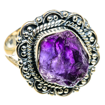 Amethyst Rings handcrafted by Ana Silver Co - RING80030 - Photo 2