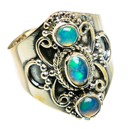 Ethiopian Opal Rings handcrafted by Ana Silver Co - RING80040