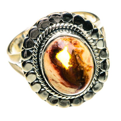 Mexican Fire Opal Rings handcrafted by Ana Silver Co - RING80041