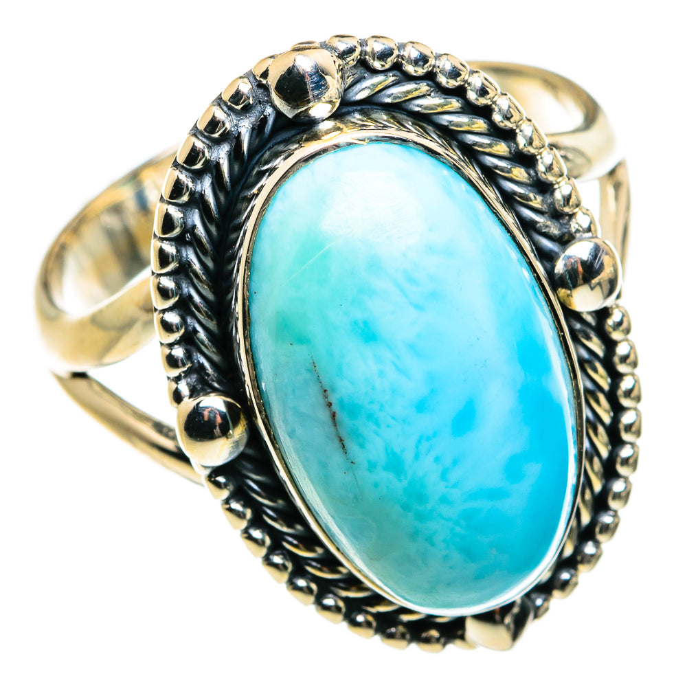 Larimar Rings handcrafted by Ana Silver Co - RING80043