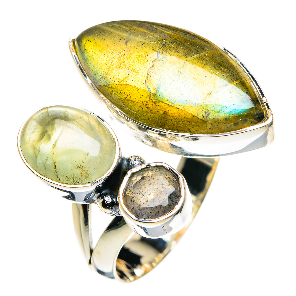 Labradorite Rings handcrafted by Ana Silver Co - RING80051