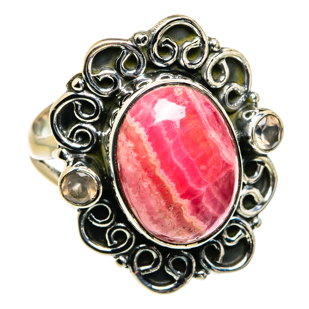 Rhodochrosite Rings handcrafted by Ana Silver Co - RING80058