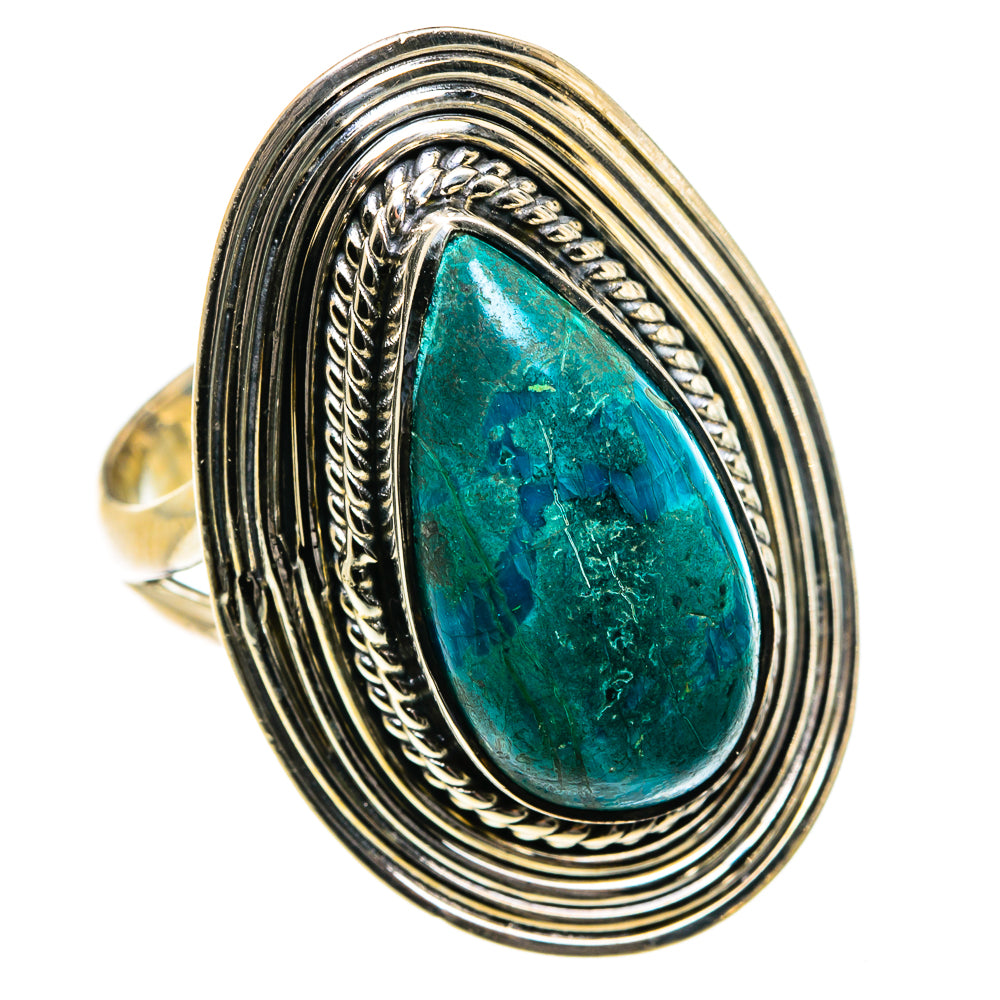 Chrysocolla Rings handcrafted by Ana Silver Co - RING80078