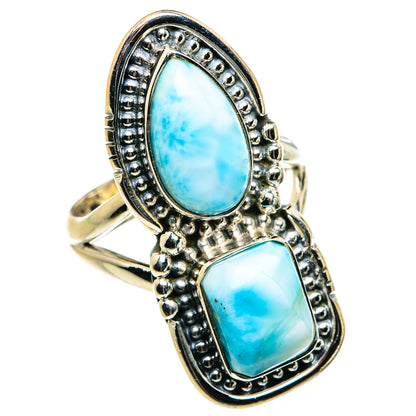 Larimar Rings handcrafted by Ana Silver Co - RING80079