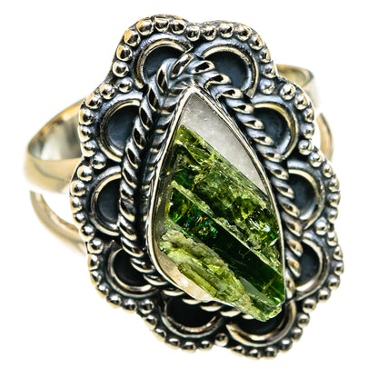 Chrome Diopside Rings handcrafted by Ana Silver Co - RING80081 - Photo 2