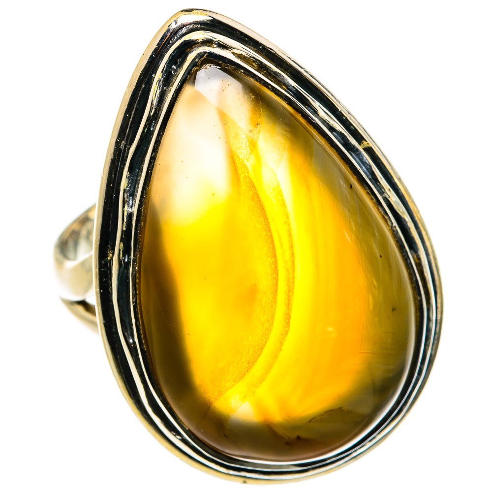Botswana Agate Rings handcrafted by Ana Silver Co - RING80087