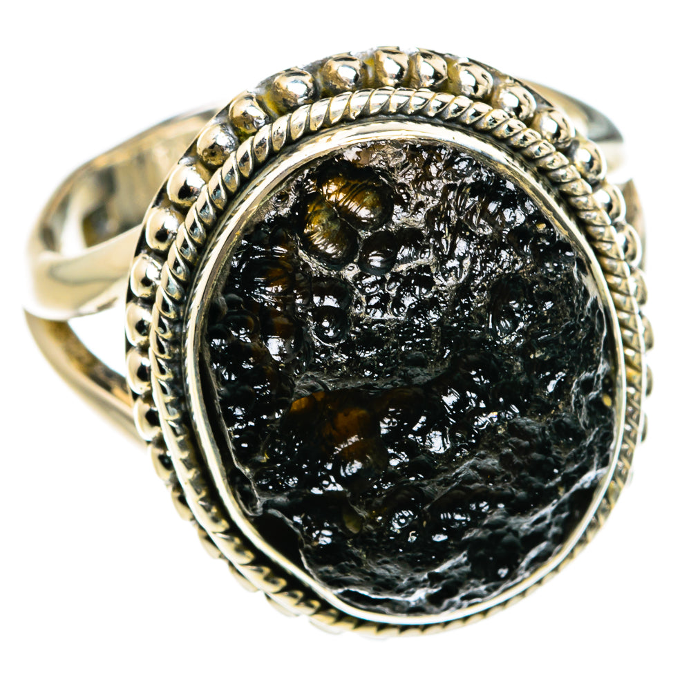 Tektite Rings handcrafted by Ana Silver Co - RING80098 - Photo 2
