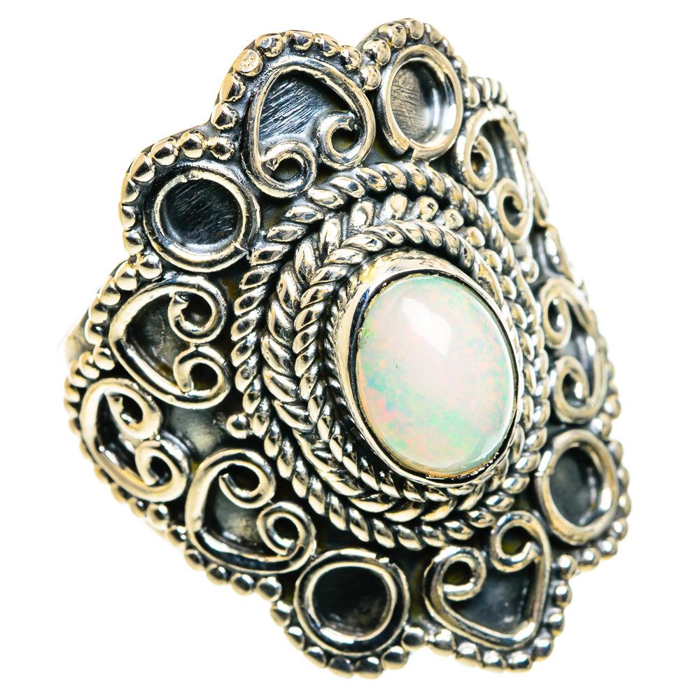 Ethiopian Opal Rings handcrafted by Ana Silver Co - RING80104