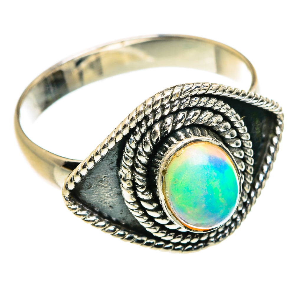 Ethiopian Opal Rings handcrafted by Ana Silver Co - RING80105