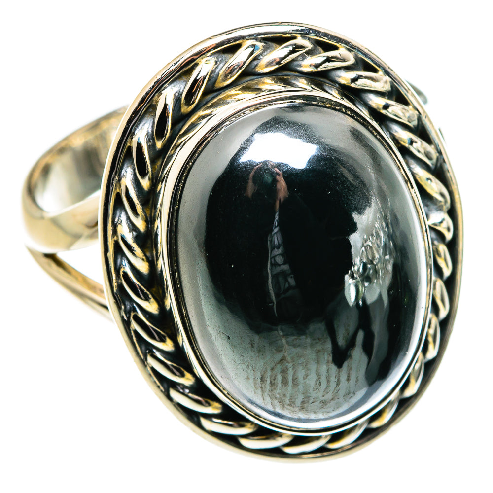 Hematite Rings handcrafted by Ana Silver Co - RING80106