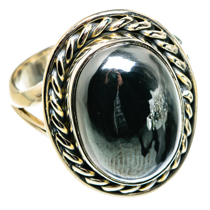 Hematite Rings handcrafted by Ana Silver Co - RING80106