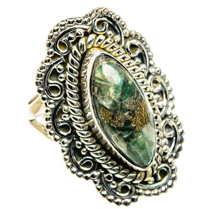 Seraphinite Rings handcrafted by Ana Silver Co - RING80117