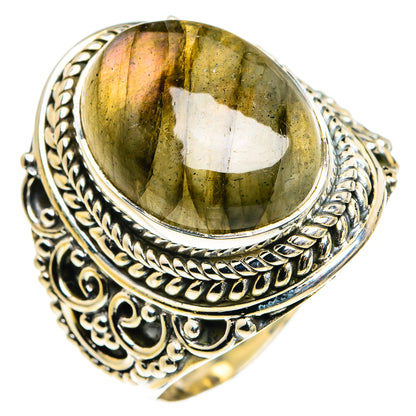 Labradorite Rings handcrafted by Ana Silver Co - RING80121