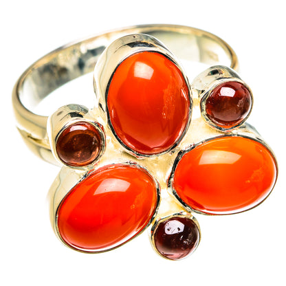 Carnelian Rings handcrafted by Ana Silver Co - RING80124