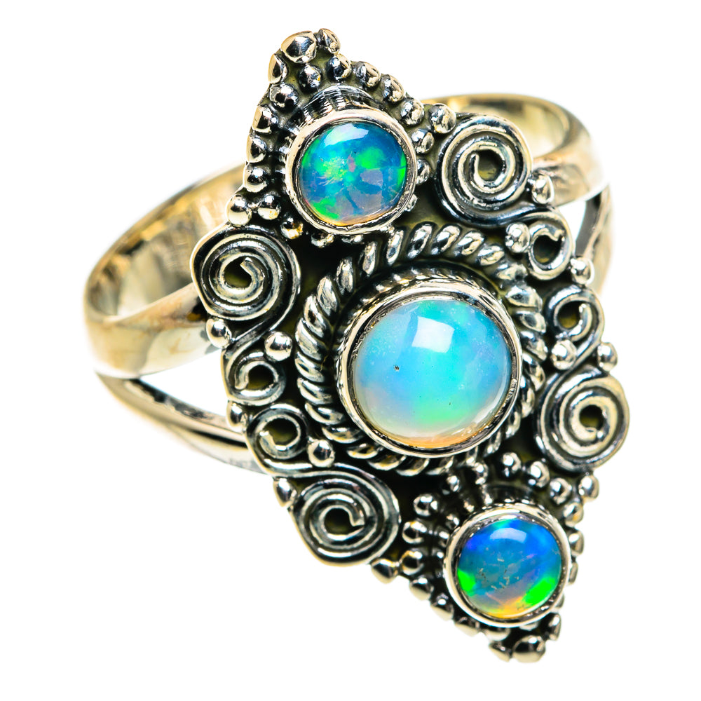 Ethiopian Opal Rings handcrafted by Ana Silver Co - RING80139