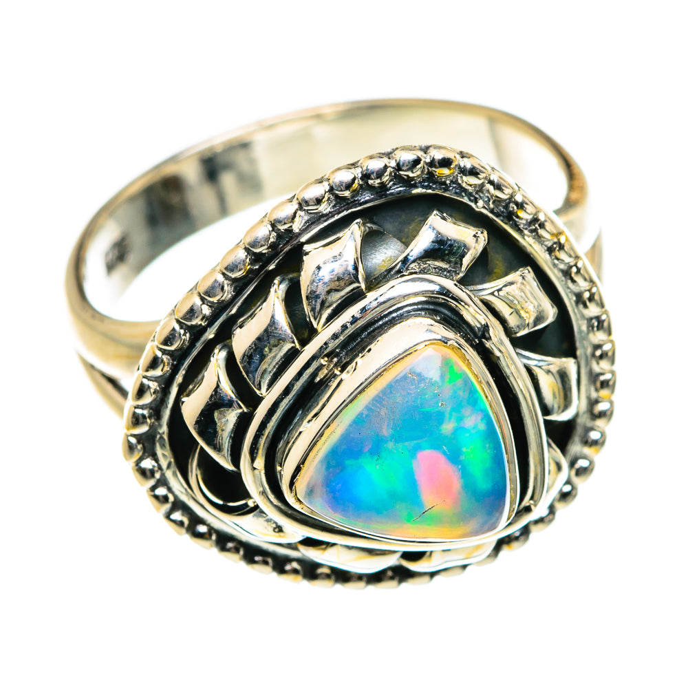 Ethiopian Opal Rings handcrafted by Ana Silver Co - RING80140