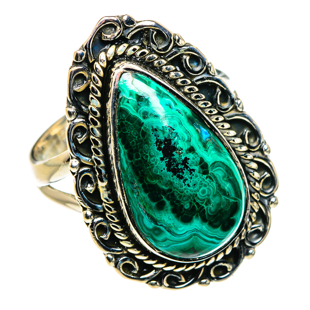 Chrysocolla Rings handcrafted by Ana Silver Co - RING80152