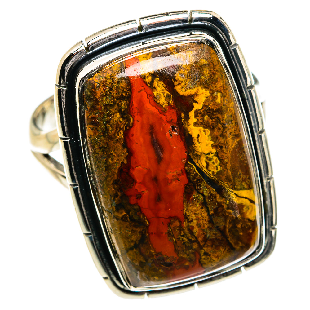 Moroccan Agate Rings handcrafted by Ana Silver Co - RING80154