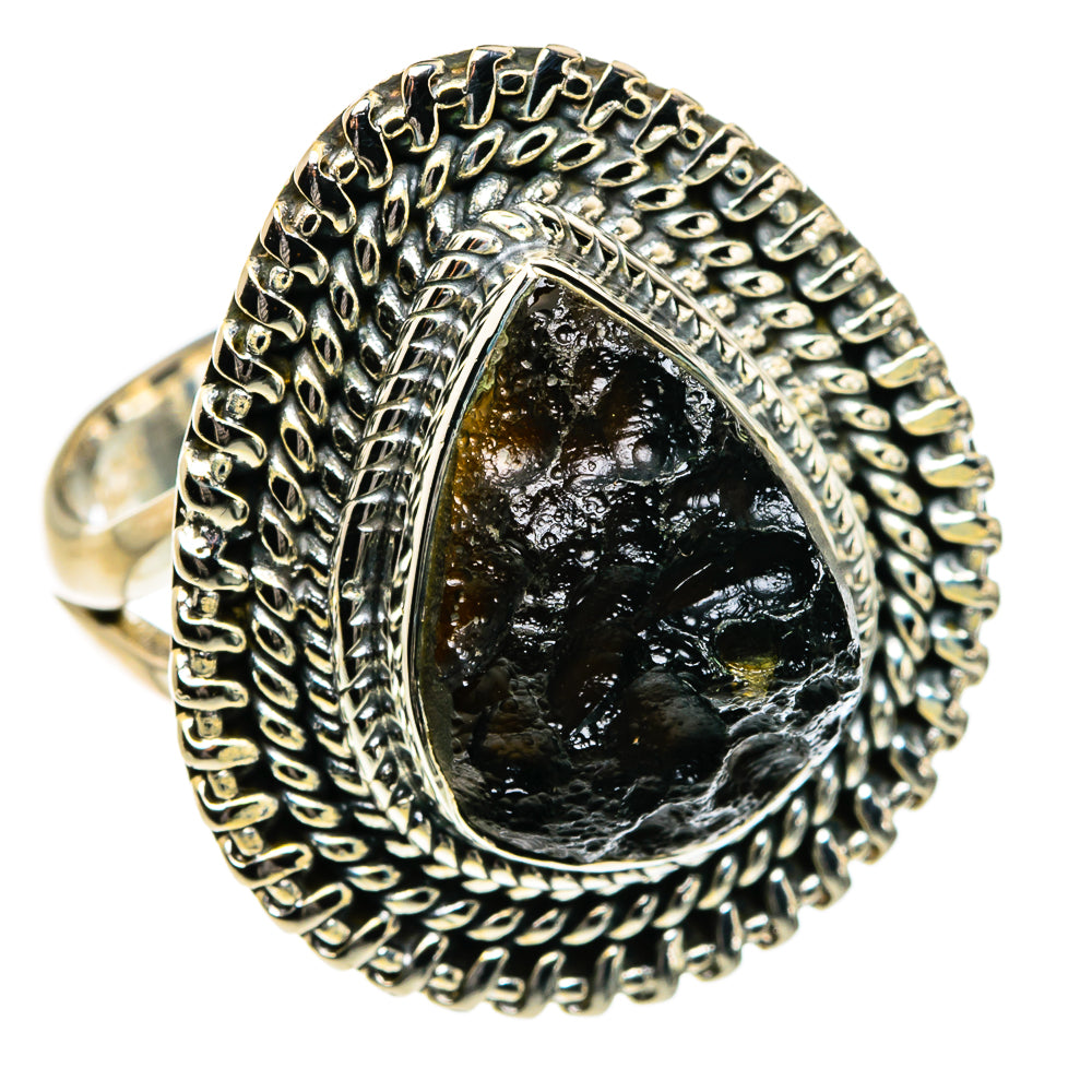Tektite Rings handcrafted by Ana Silver Co - RING80160 - Photo 2