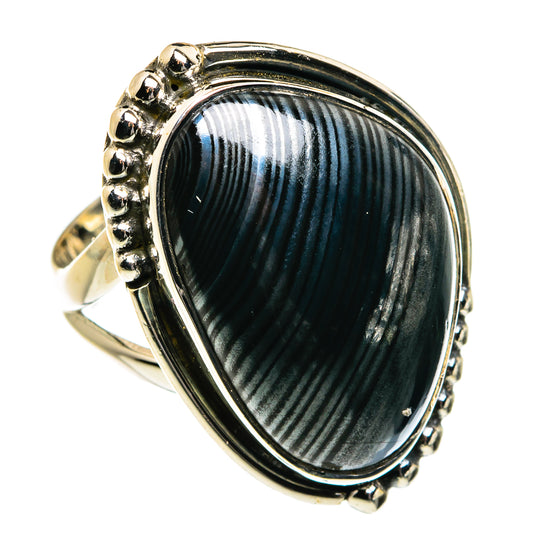 Psilomelane Rings handcrafted by Ana Silver Co - RING80161