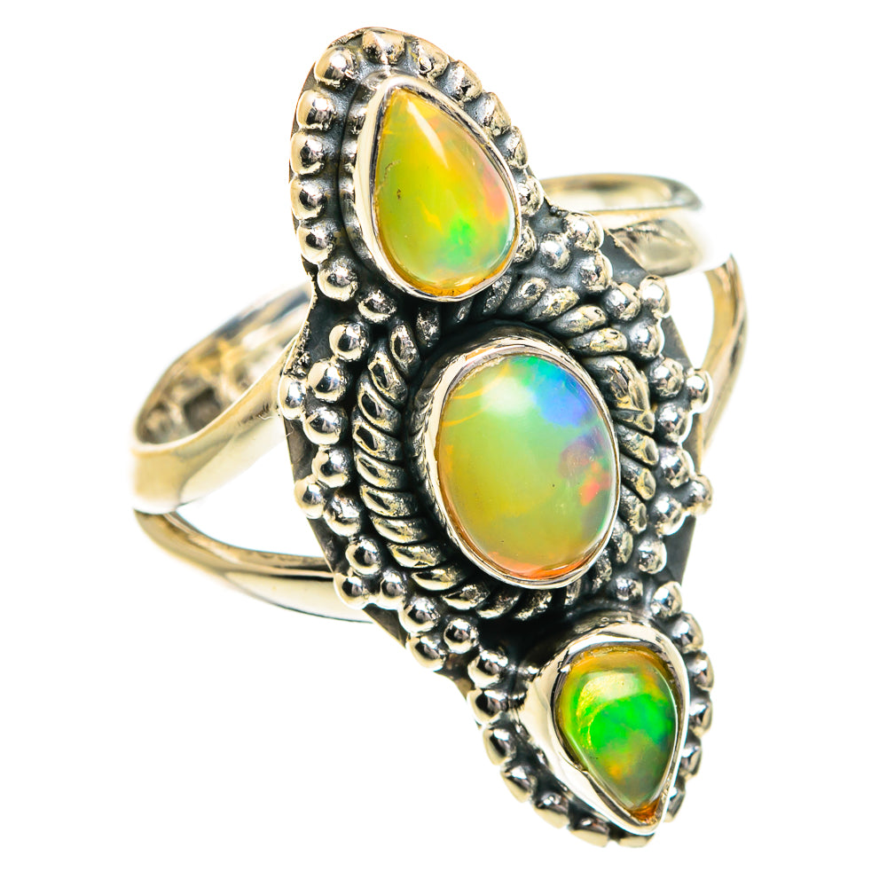 Ethiopian Opal Rings handcrafted by Ana Silver Co - RING80169