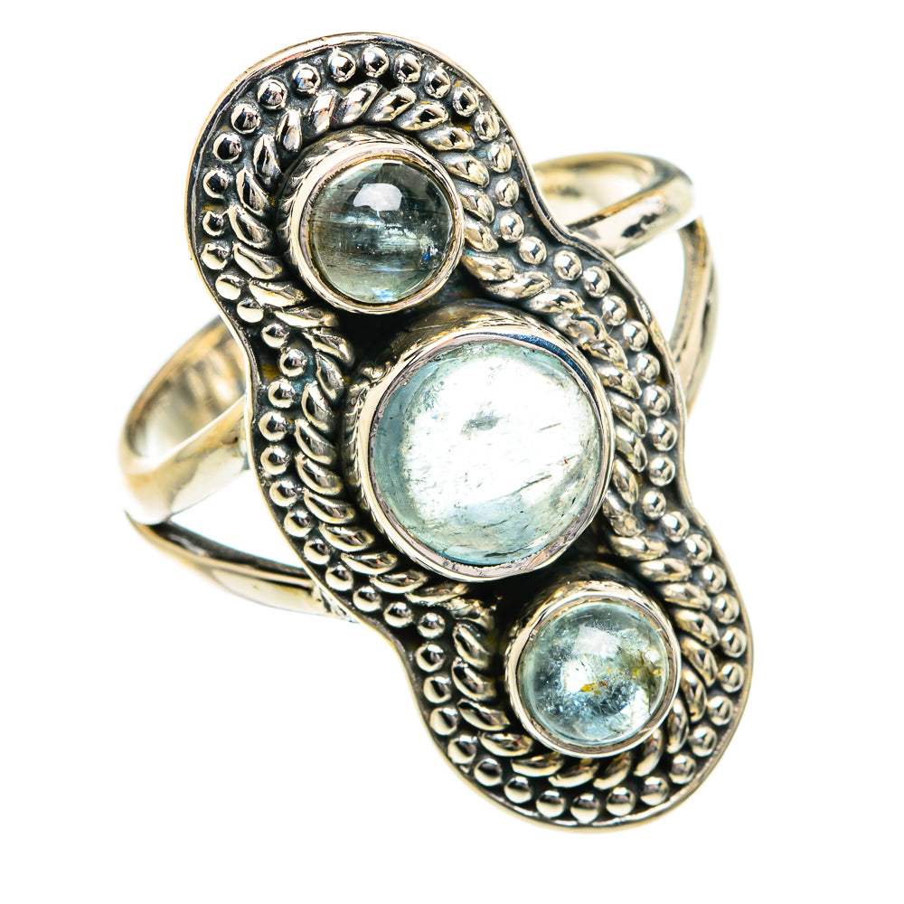 Aquamarine Rings handcrafted by Ana Silver Co - RING80172