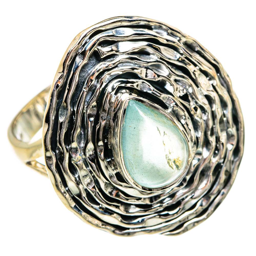 Aqua Chalcedony Rings handcrafted by Ana Silver Co - RING80174
